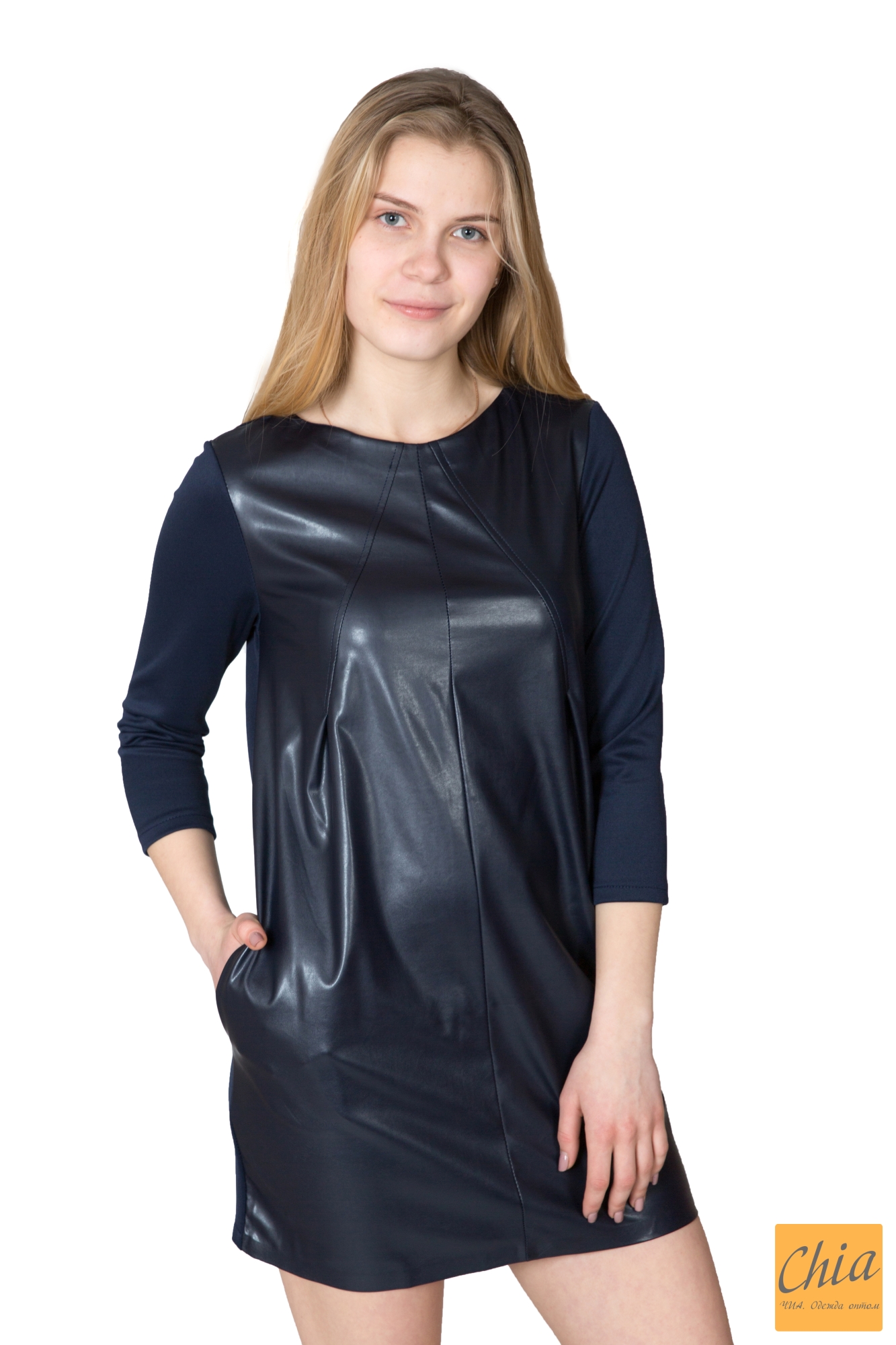 Платье Туника Кожа - Дайвинг