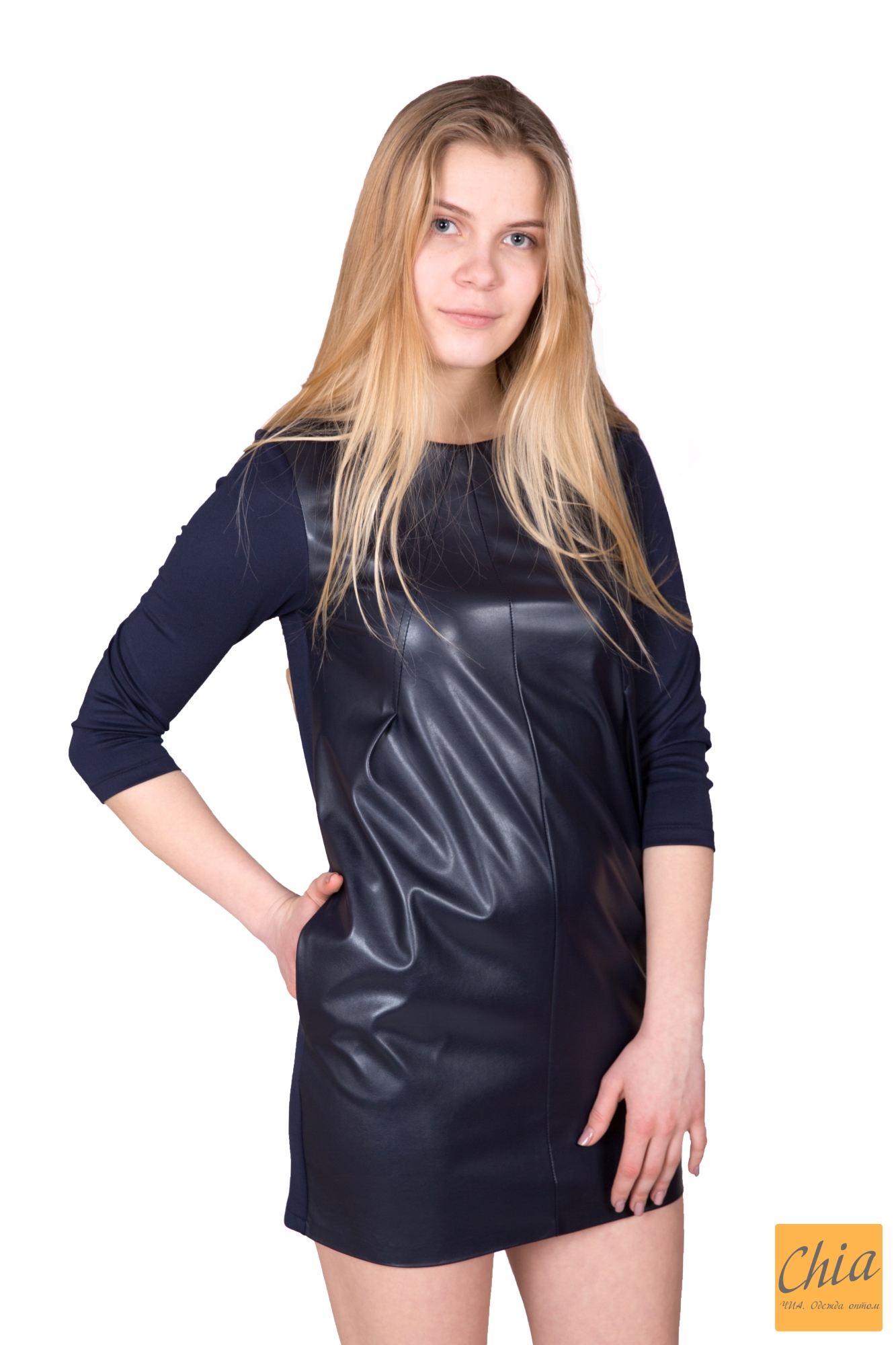 Платье Туника Кожа - Дайвинг