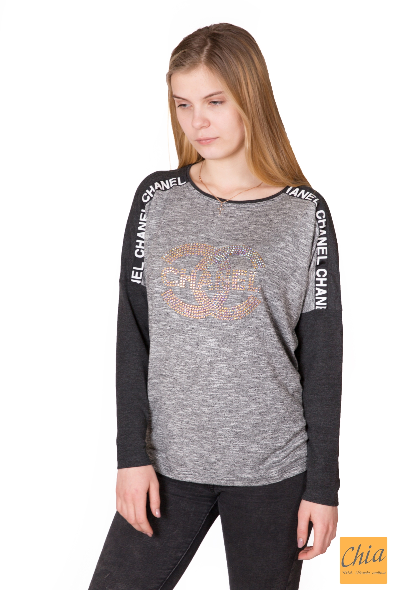 Джемпер Chanel Трикотаж Со Стразами