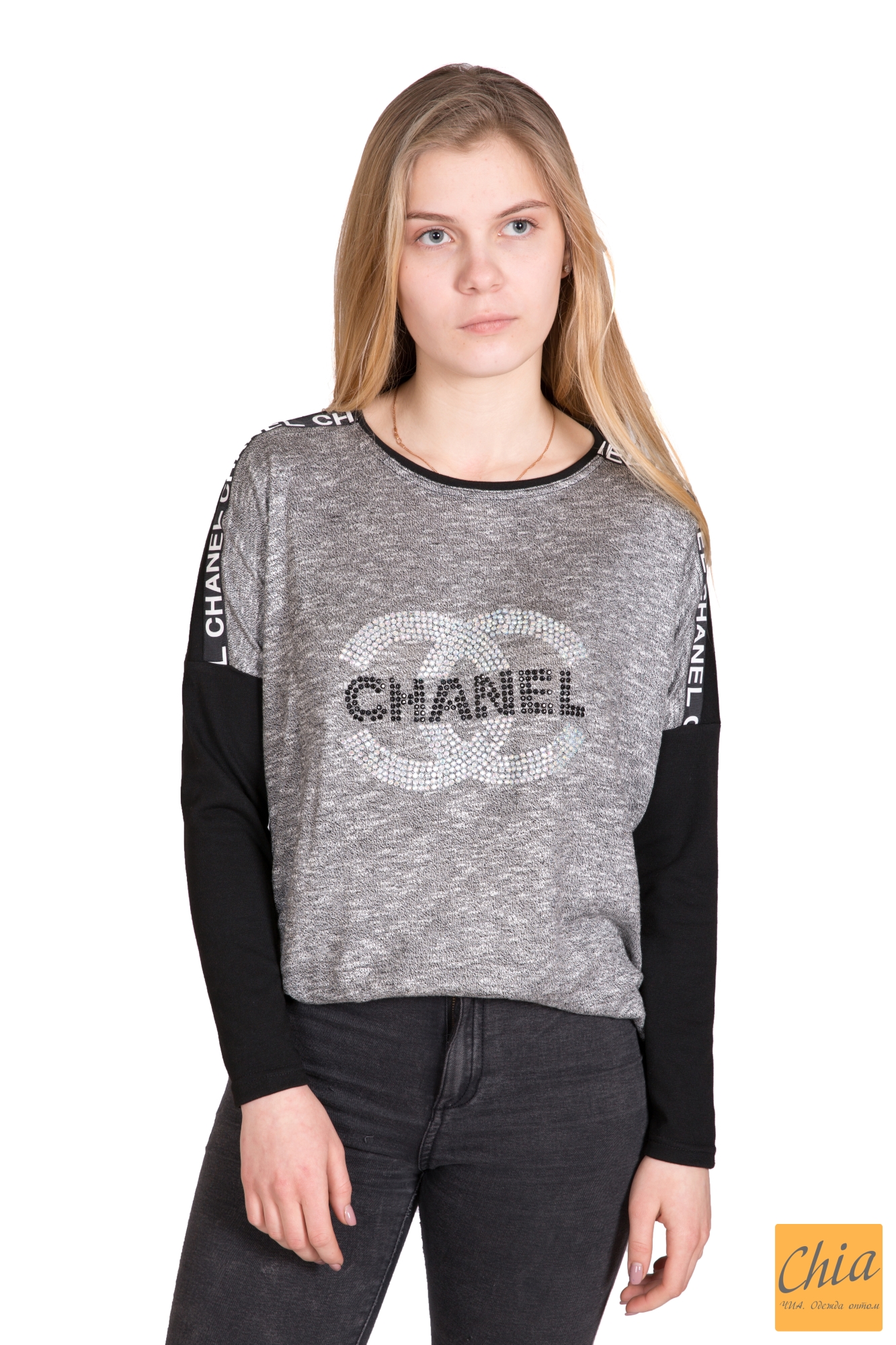 Джемпер Chanel Трикотаж Со Стразами