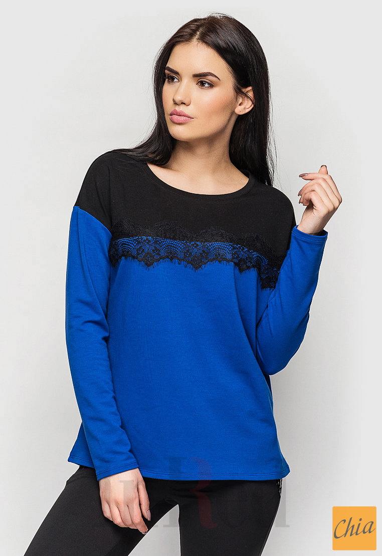 Свитшот "ELLE" сине-черный