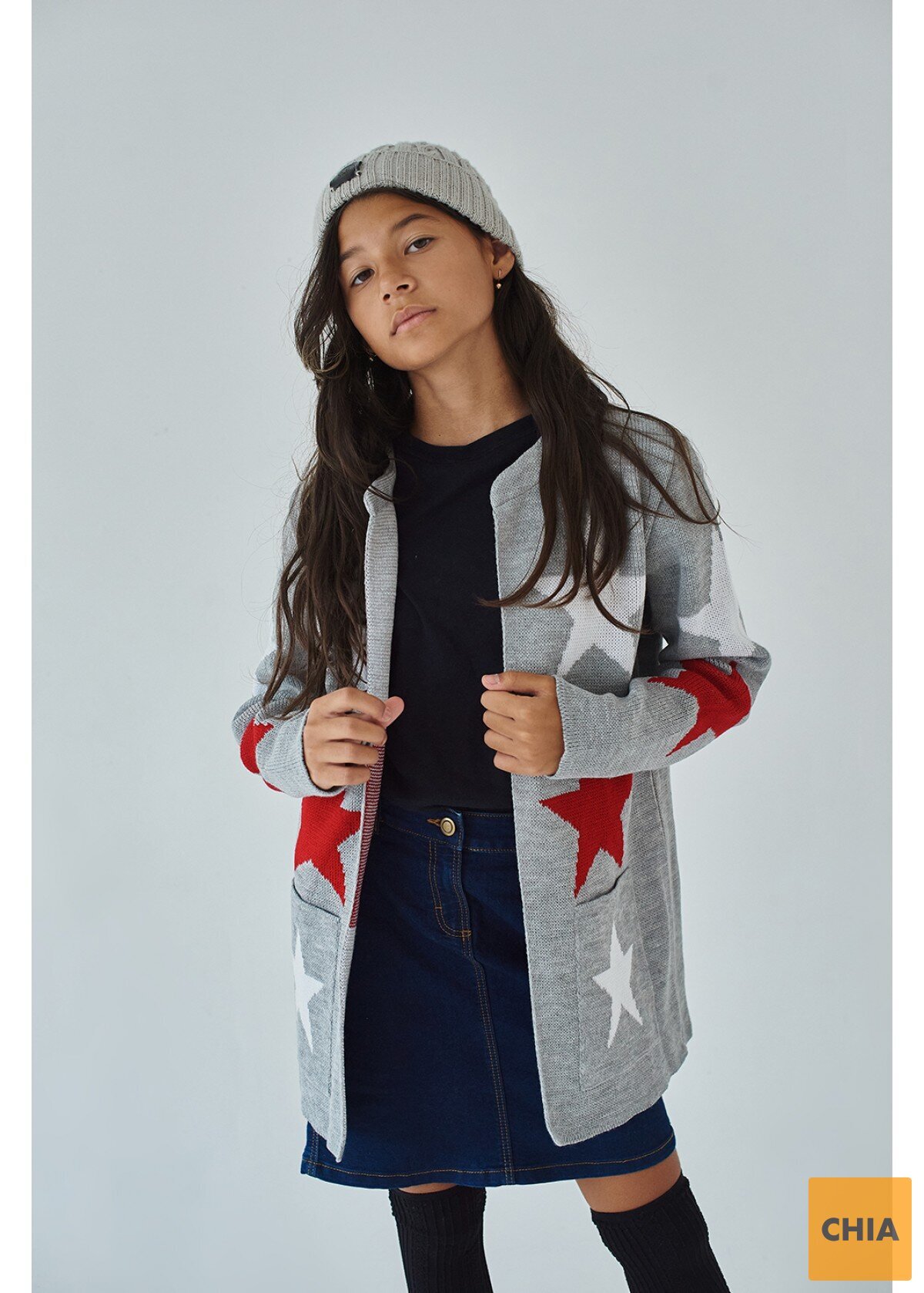 Кардиган Стар, светло-серый