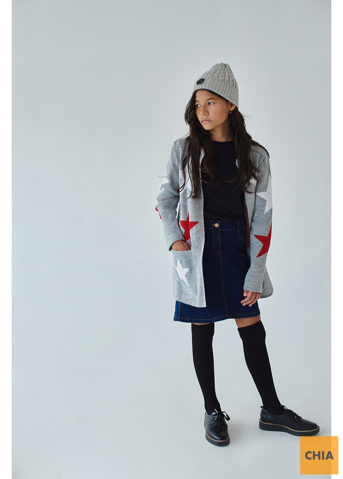 Кардиган Стар, светло-серый