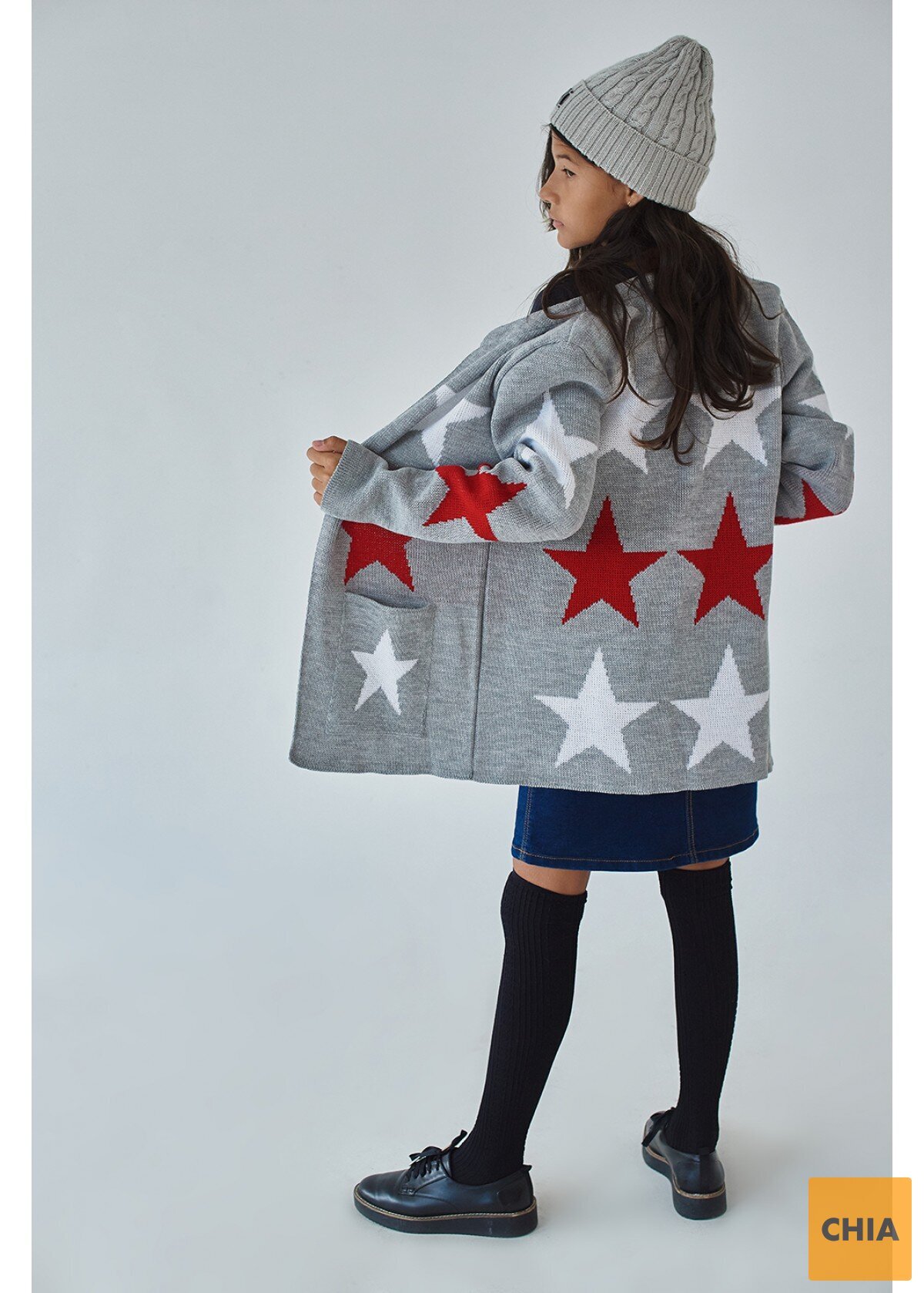 Кардиган Стар, светло-серый