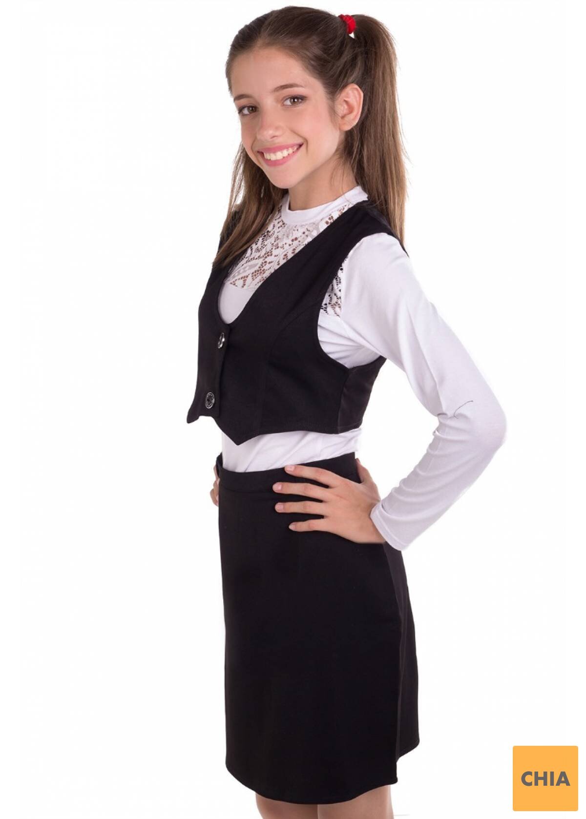 Жилет Каролина, черный