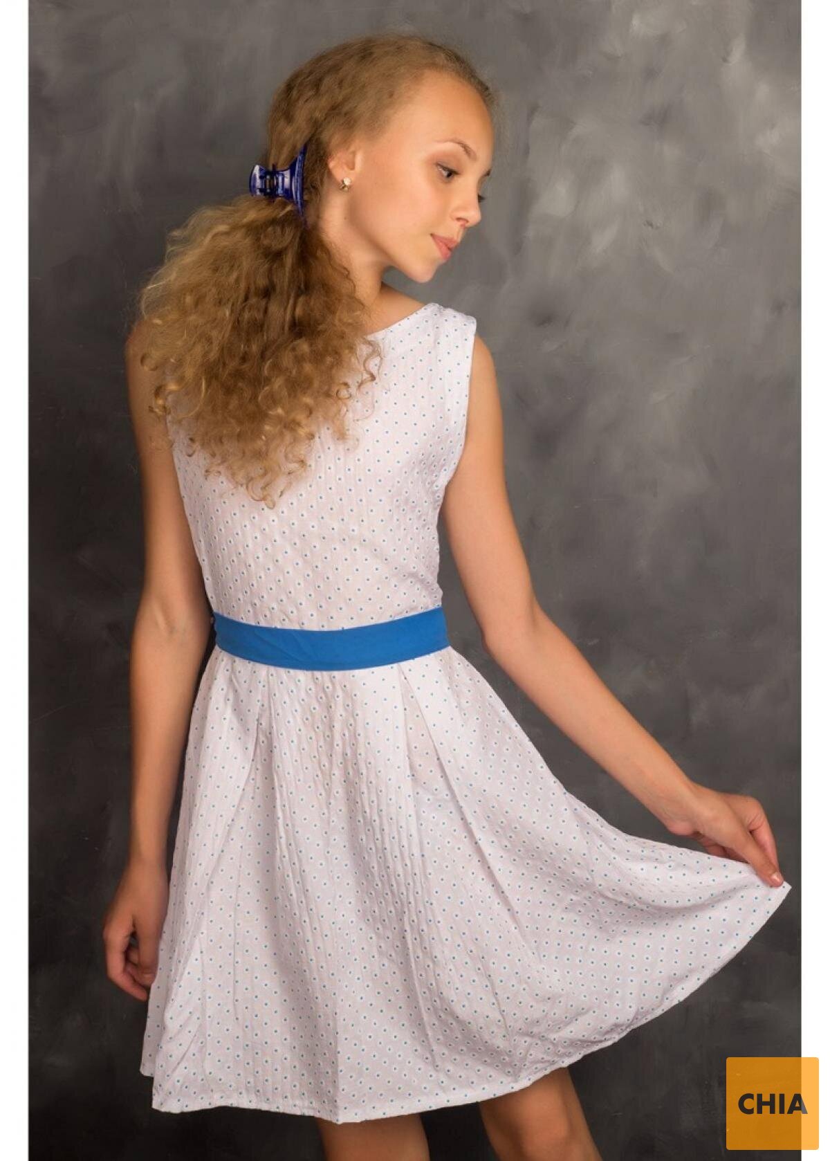 Платье Ромашка, голубой