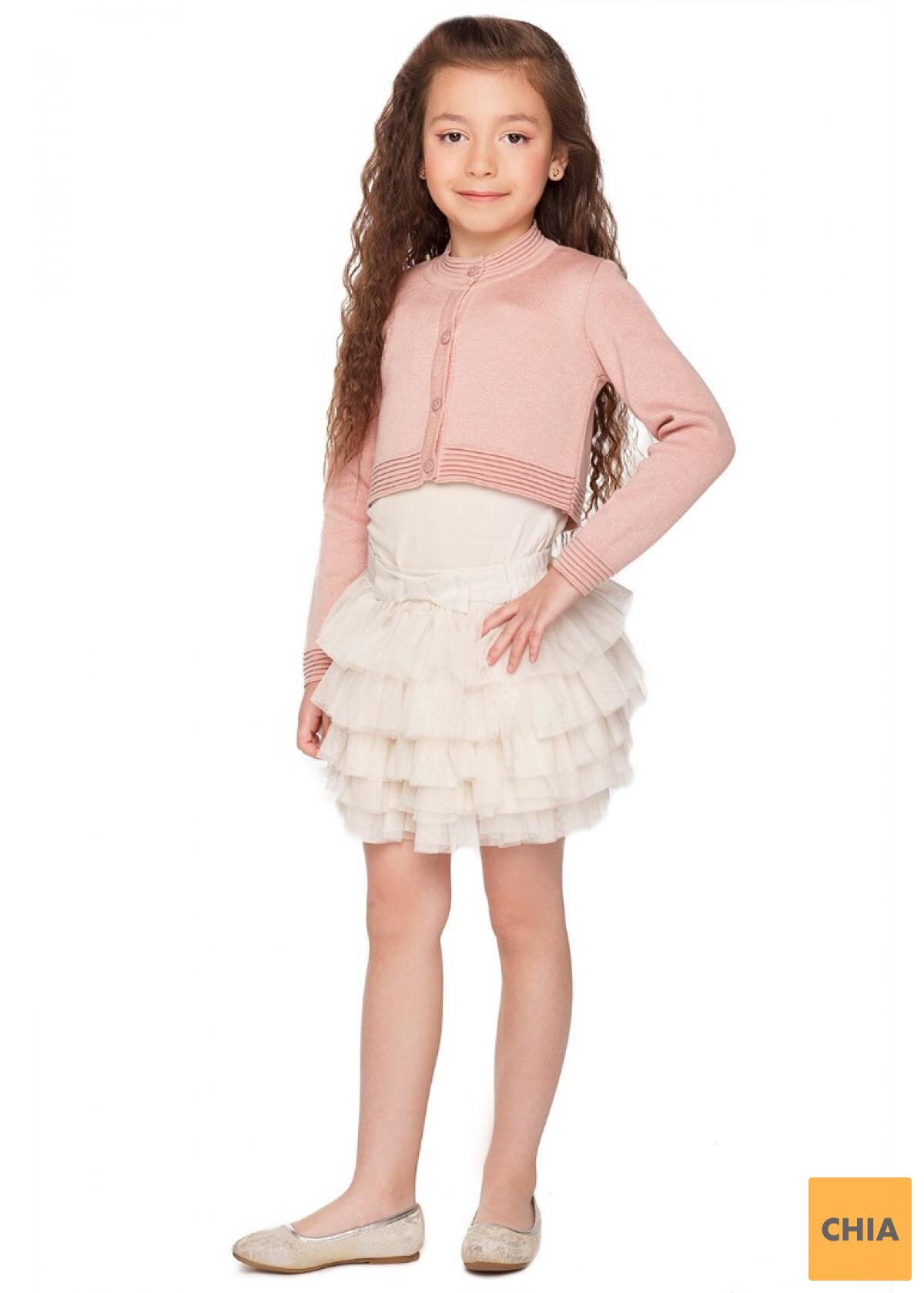 Болеро Малика, пудровый