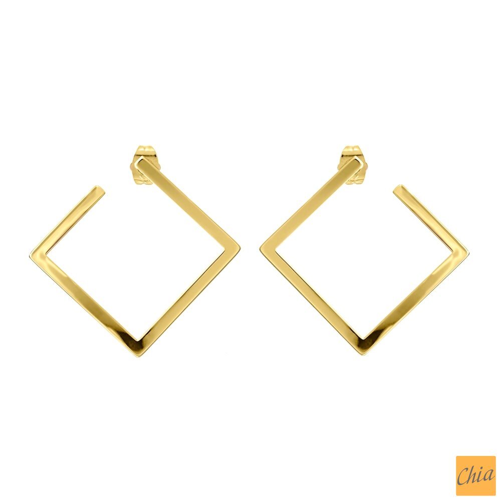 Серьги Flat Square