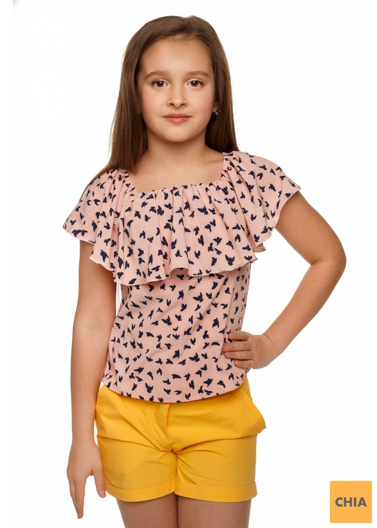 Блуза Пташка, розовый