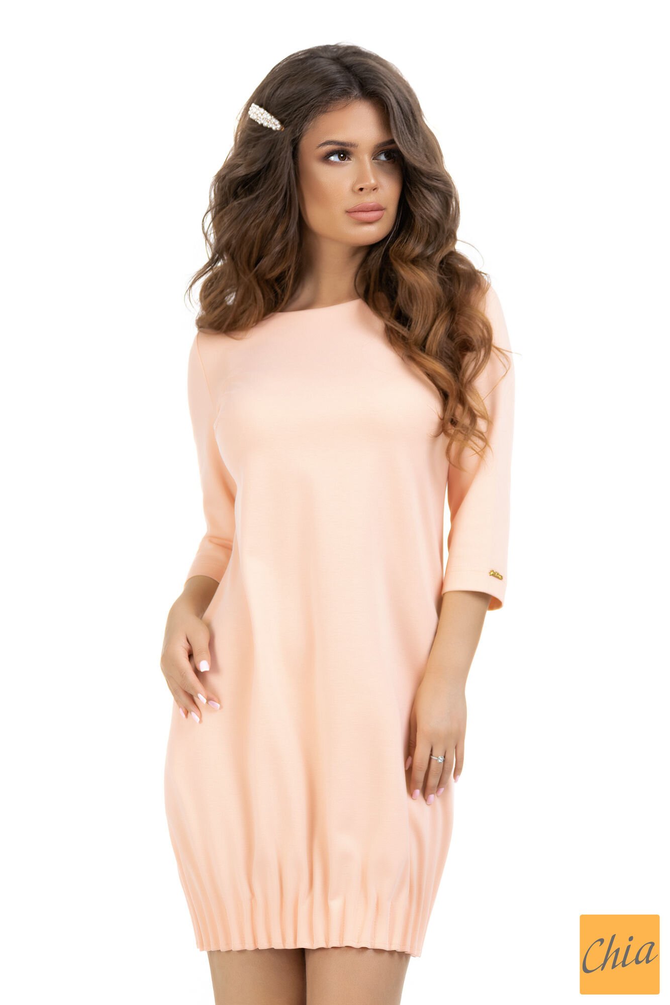 Трикотажное платье на резинке