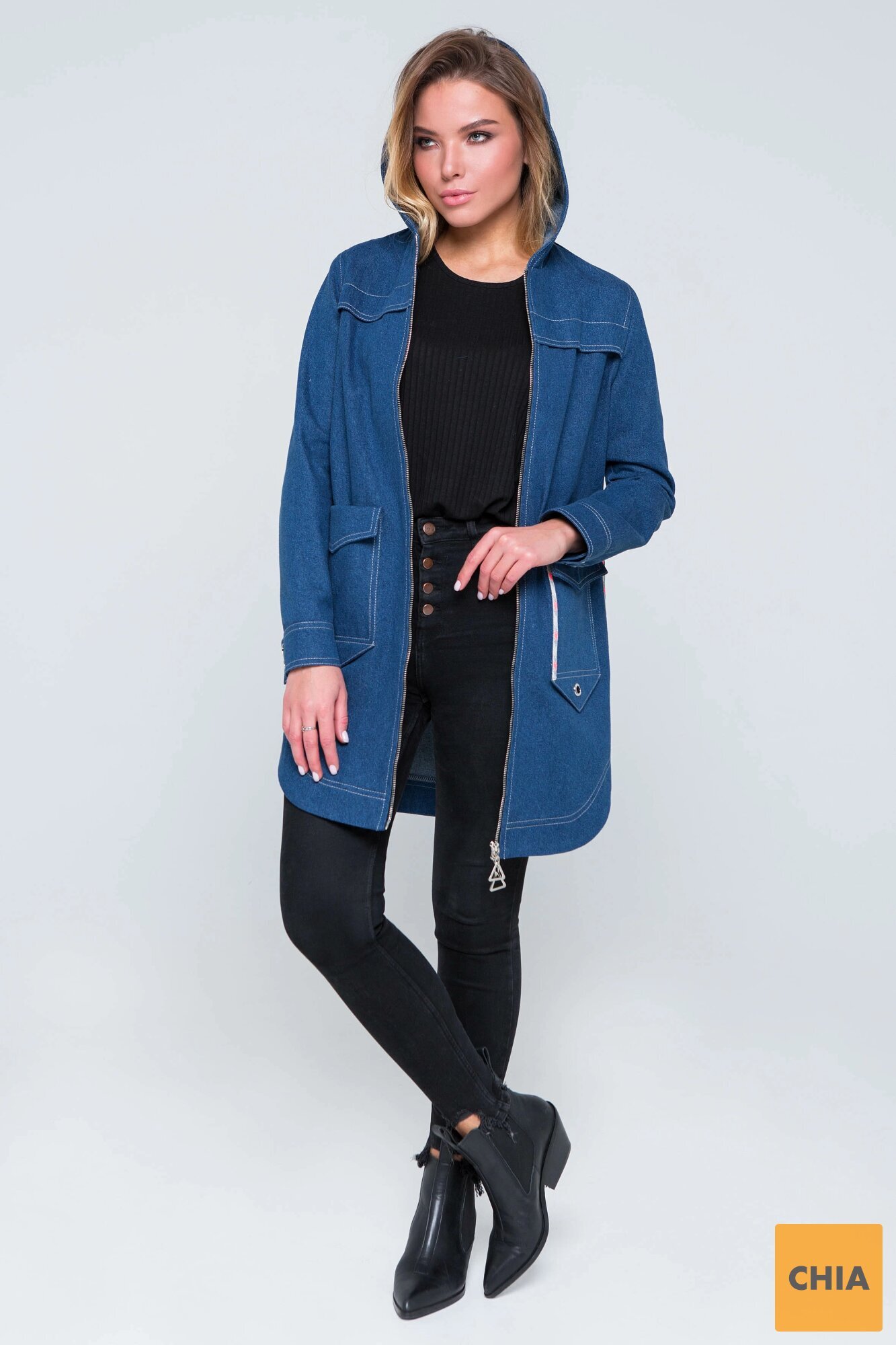 Куртка джинс Эшли синяя