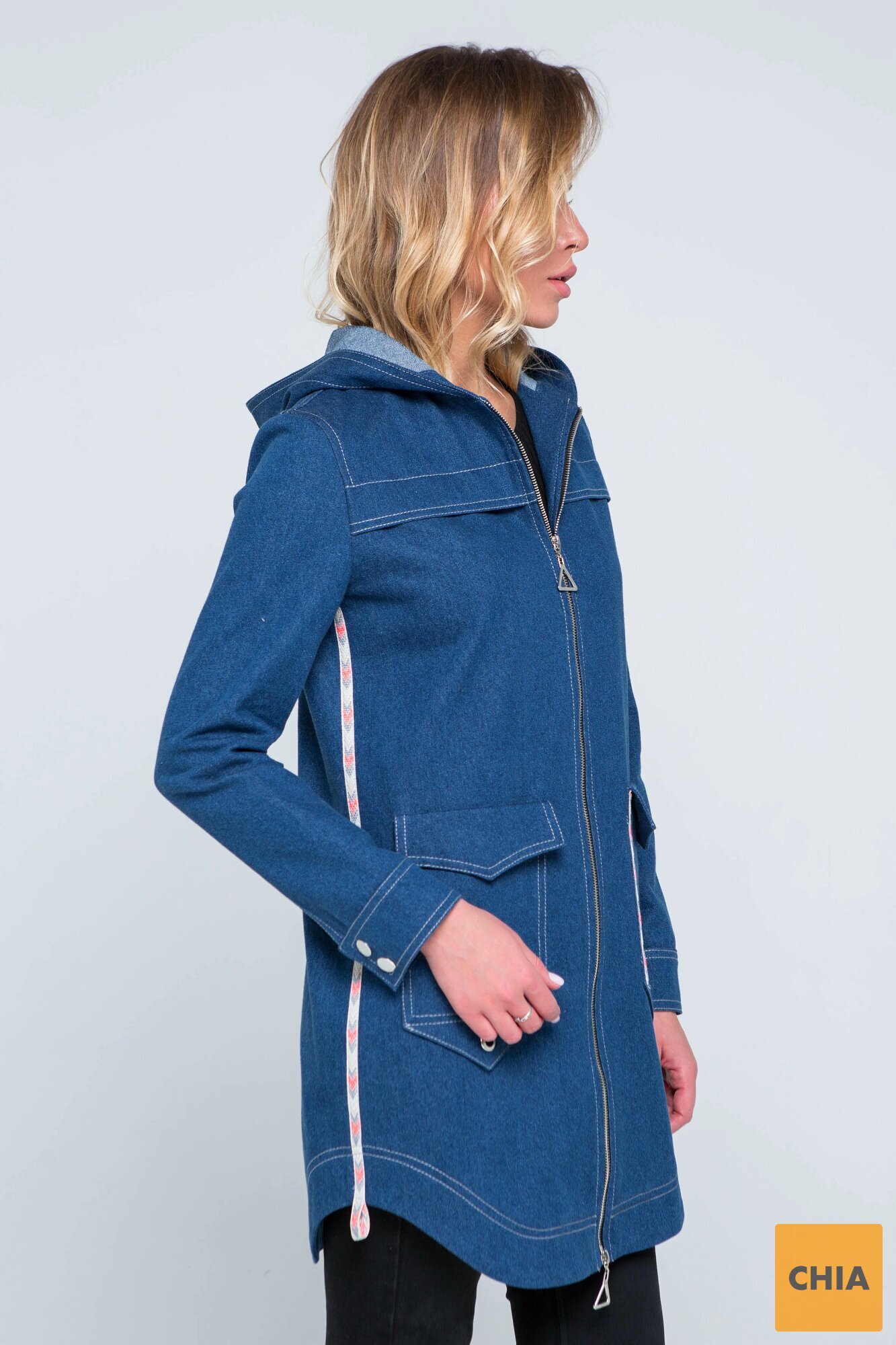 Куртка джинс Эшли синяя