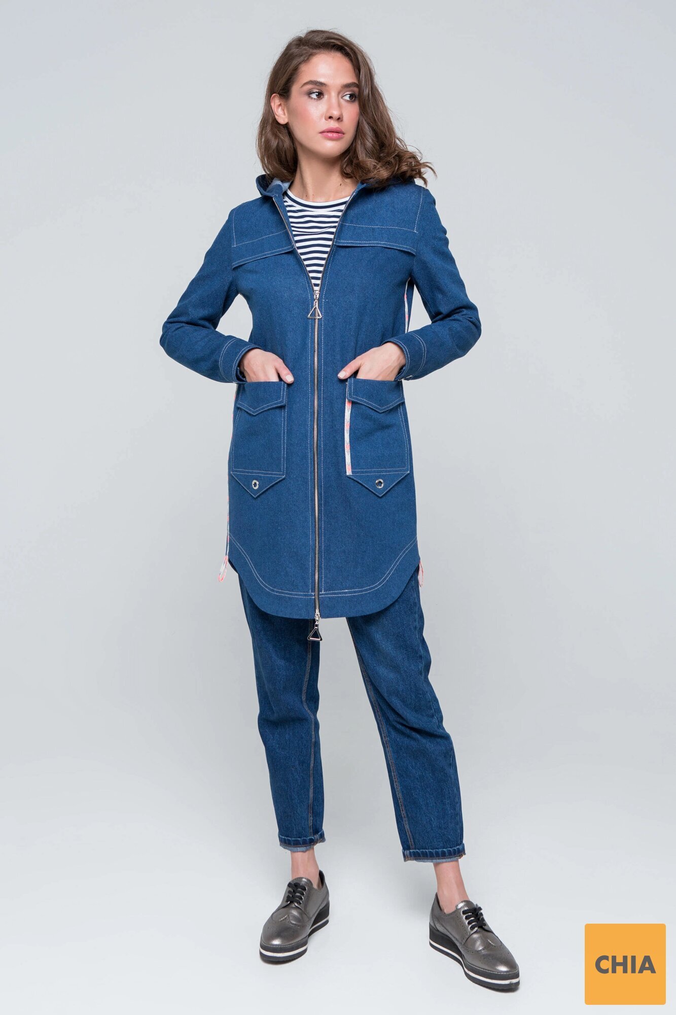 Куртка джинс Эшли синяя