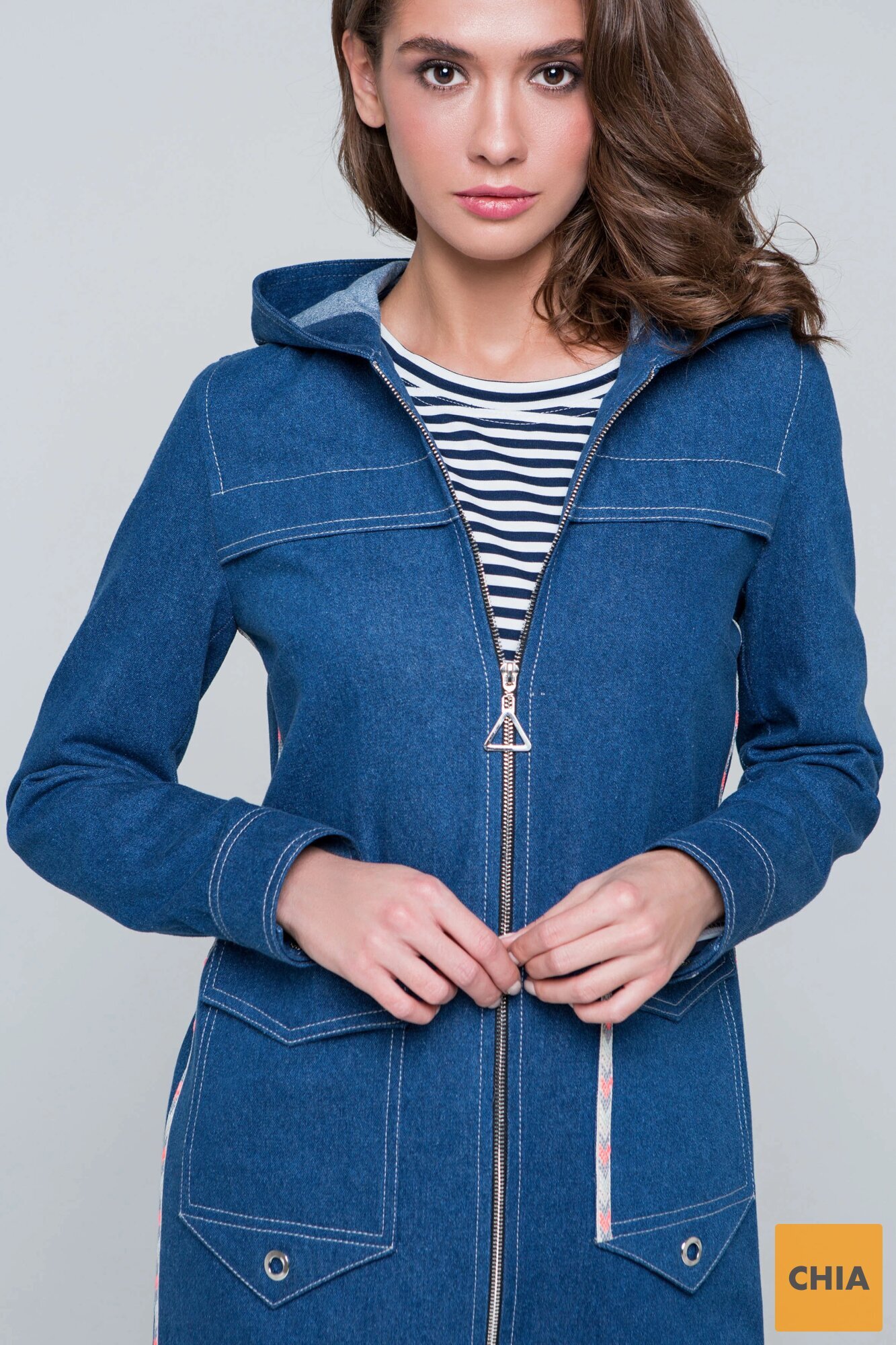 Куртка джинс Эшли синяя