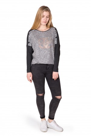 Джемпер Chanel Трикотаж Со Стразами