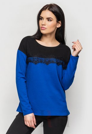 Свитшот "ELLE" сине-черный