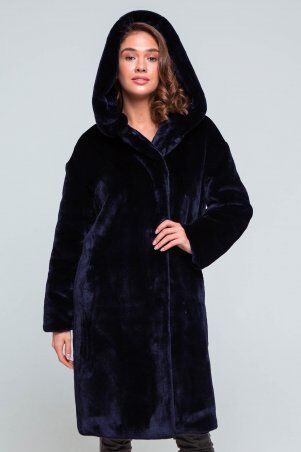 Шуба Эдит синий