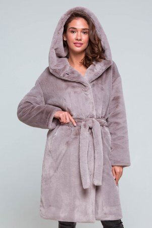 Шуба Эдит бежевый