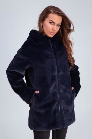 Шуба Тиа синий