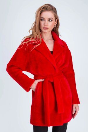 Шуба Аннэт красный