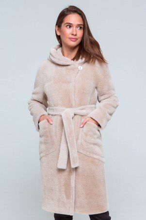 Шуба Айси бежевый