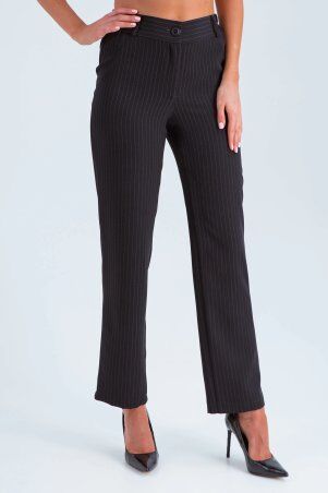 Брюки Эвита черный полоска