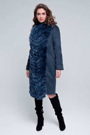 Пальто Эстель морская волна