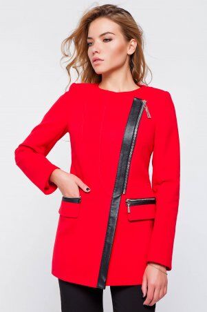 Пальто Джулия красный