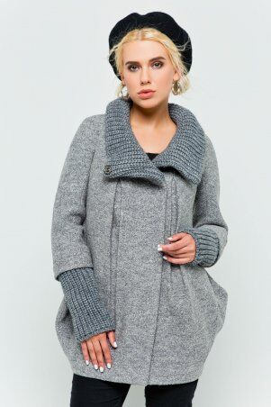 Пальто Брук светло-серый меланж