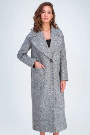 Пальто Аиша черно-белый