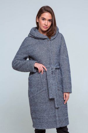 Шуба Айси черно-белый