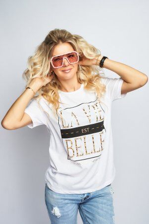 Футболка La Vie Belle белая Турция