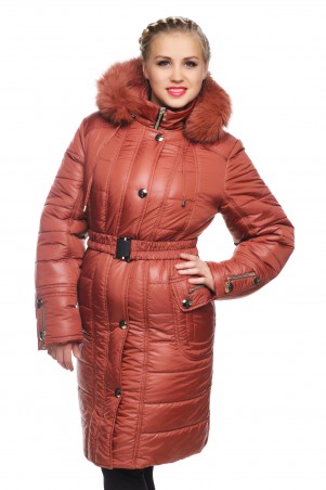 KARIANT: Куртка зимняя Бетти кирпич - фото 1