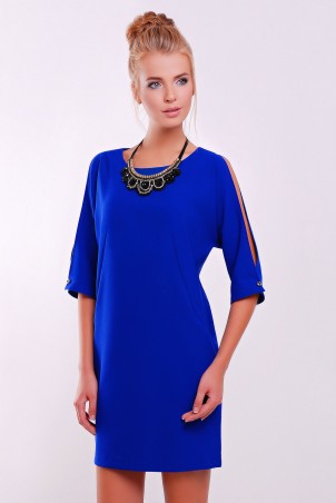 Zefir: Платье с украшением в комплекте CHOKER синее - фото 1