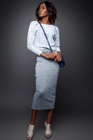 Jadone Fashion: Костюм (блуза и юбка) Лукас М-3 - фото 1