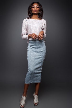 Jadone Fashion: Костюм (блуза и юбка) Лукас М-1 - фото 1