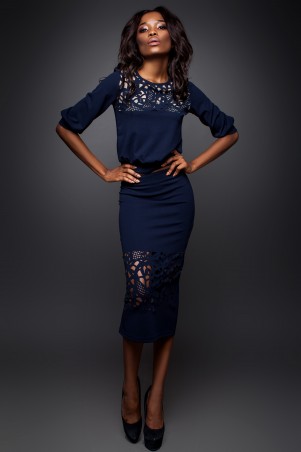 Jadone Fashion: Костюм (блуза и юбка) Кэролайн М-6 - фото 1
