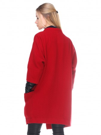 InRed: Пальто "Tango" красное 7252 - фото 3