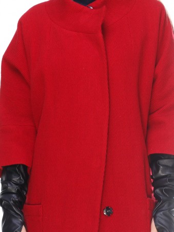 InRed: Пальто "Tango" красное 7252 - фото 4