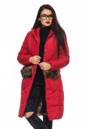 KARIANT: Куртка зима Эля-красный - фото 1