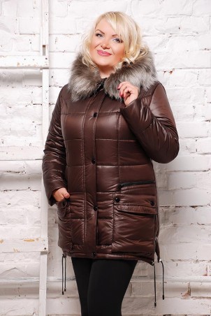 Vicco: Куртка зимняя SOFI (цвет Шоколад) 1561 - фото 1