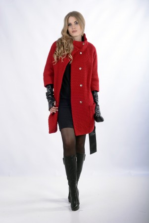 InRed: Пальто "EMMA" красное 201 - фото 4
