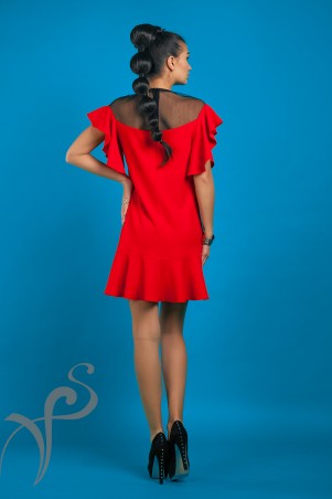 Vision FS: Модное красное платье "Валери" 16531 K - фото 2