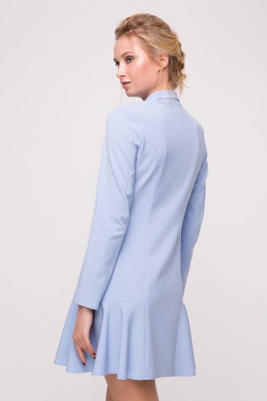 Zefir: Платье с жемчужными пуговицами SOLI голубое - фото 2