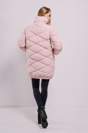 Lilo: Розовая куртка-пуховик косуха 8128 - фото 2