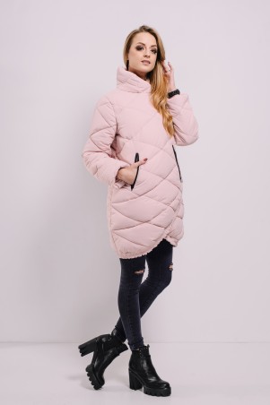 Lilo: Розовая куртка-пуховик косуха 8128 - фото 3
