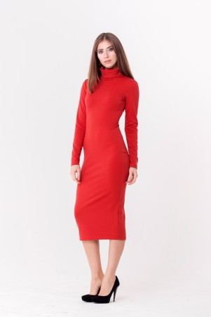 Marterina: Платье из трикотажа цвета рубин K03P41TR35 - фото 1