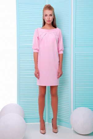 Zefir: Платье с открытыми плечами КЕЙКО розовое - фото 1