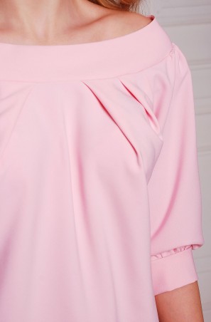 Zefir: Платье с открытыми плечами КЕЙКО розовое - фото 4