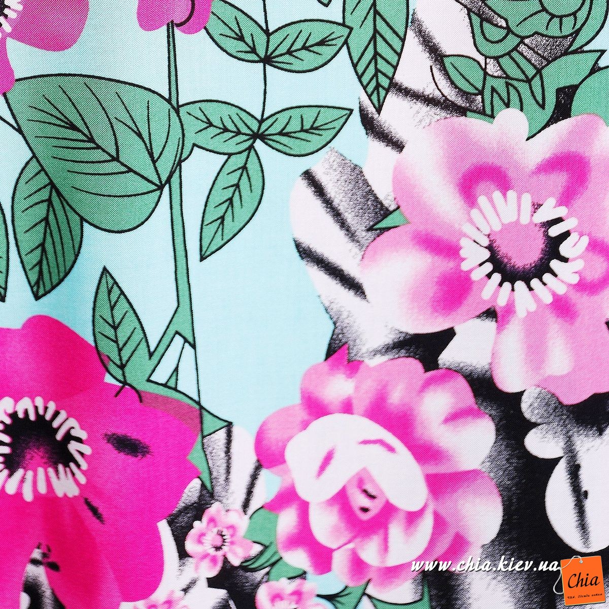 Туника с цветочным принтом